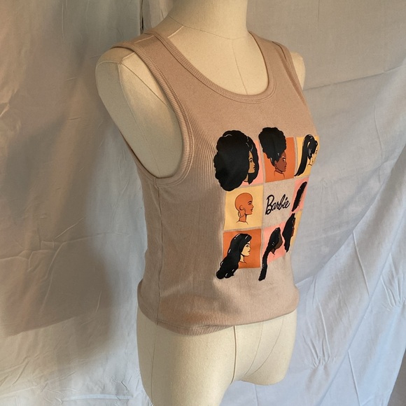 Barbie Hair styles Tank Top. 6 Barbies with different skin tones and hair styles - Picture 2 of 4